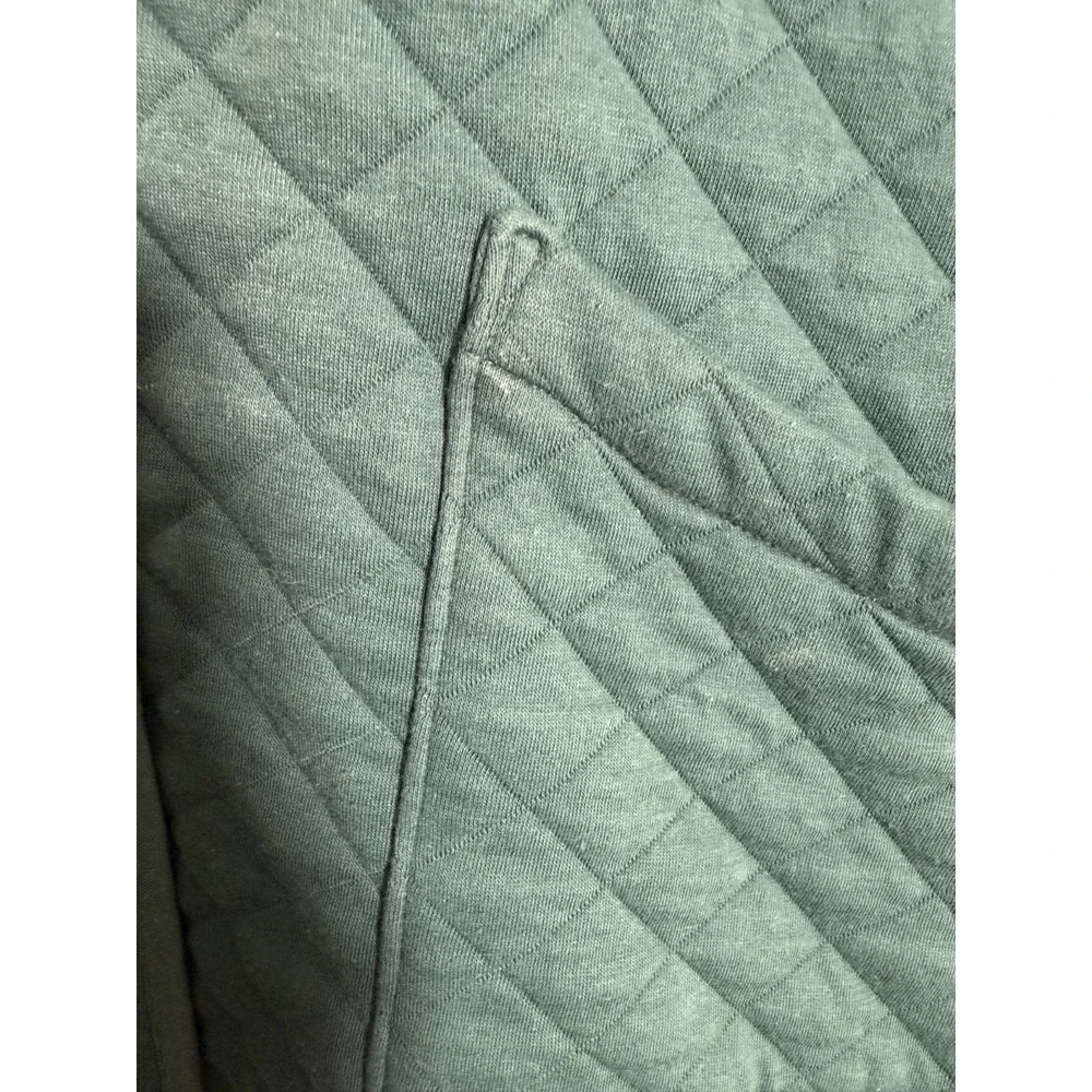 Coldwater Creek Quilted Jacket Women's Small Green Snap Front Lightweight Coat - Picture 2 of 10